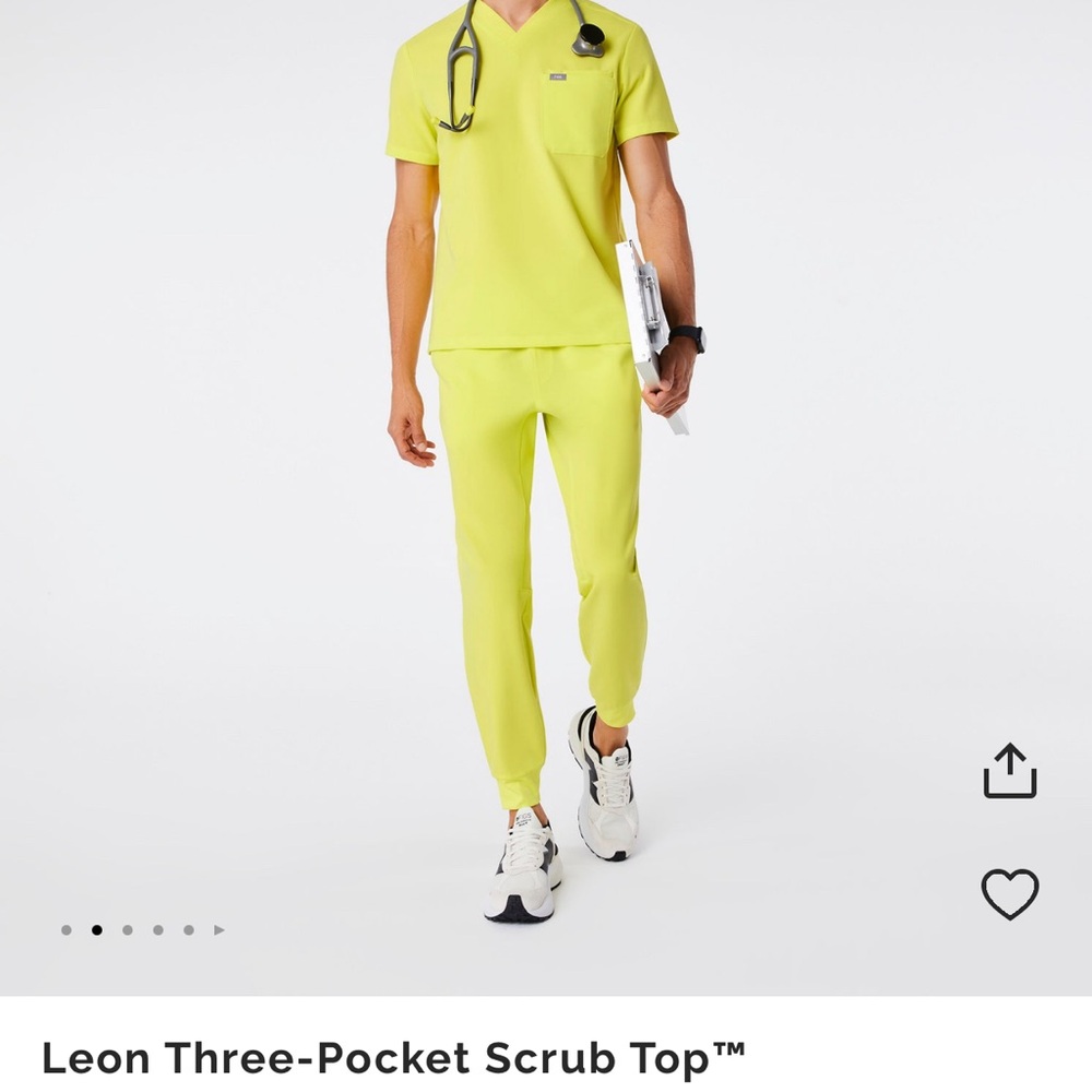 Mens Figs Leon scrub Top